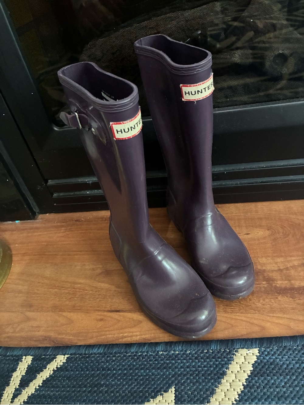 Hunter Short Rain Boot in Plum